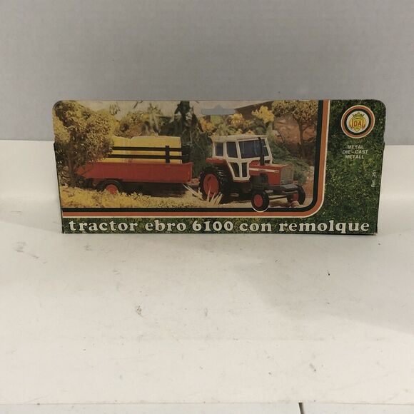 Vintage Joal Ref#251 Tractor Ebro 6100 Con Remolque Farm Machinery NIB - Picture 6 of 8